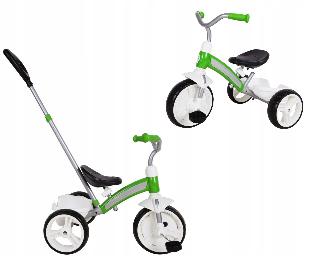 Rower trójkołowy Qplay 4074 zielony Dziecięcy Milly Mally Dla Malucha