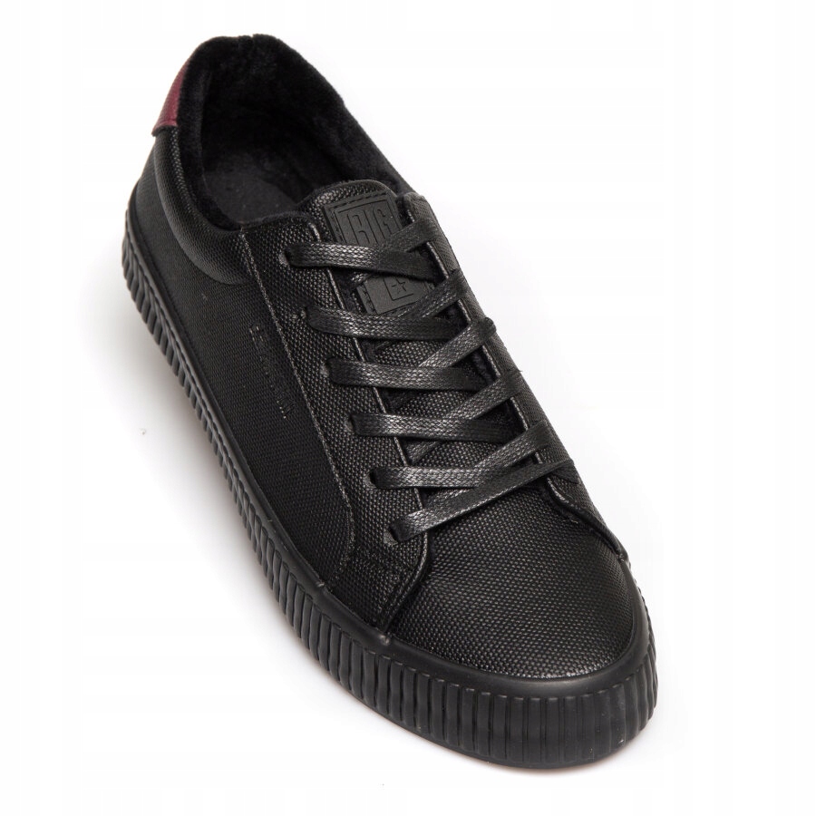 Nízké zateplené černé tenisky Big Star OO274A462 37