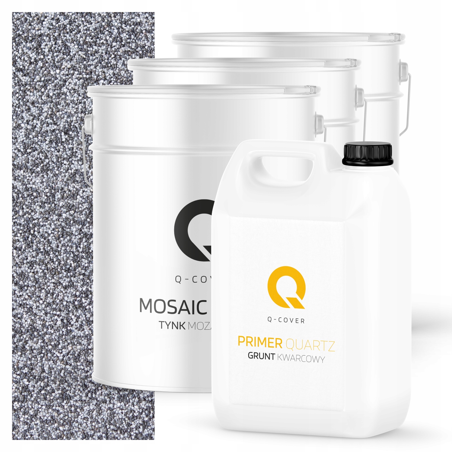 Mozaiková Omítka penetrační nátěr Sada 10m2 černo-stříbrná M13