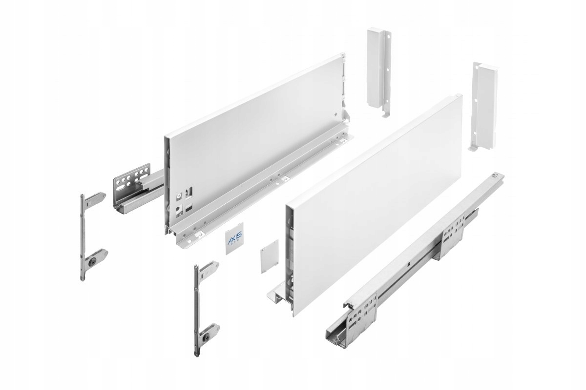 Szuflada Gtv Axis Pro H168 L450, cichy domyk, biały, PB-AXISPRO-KPL450C1
