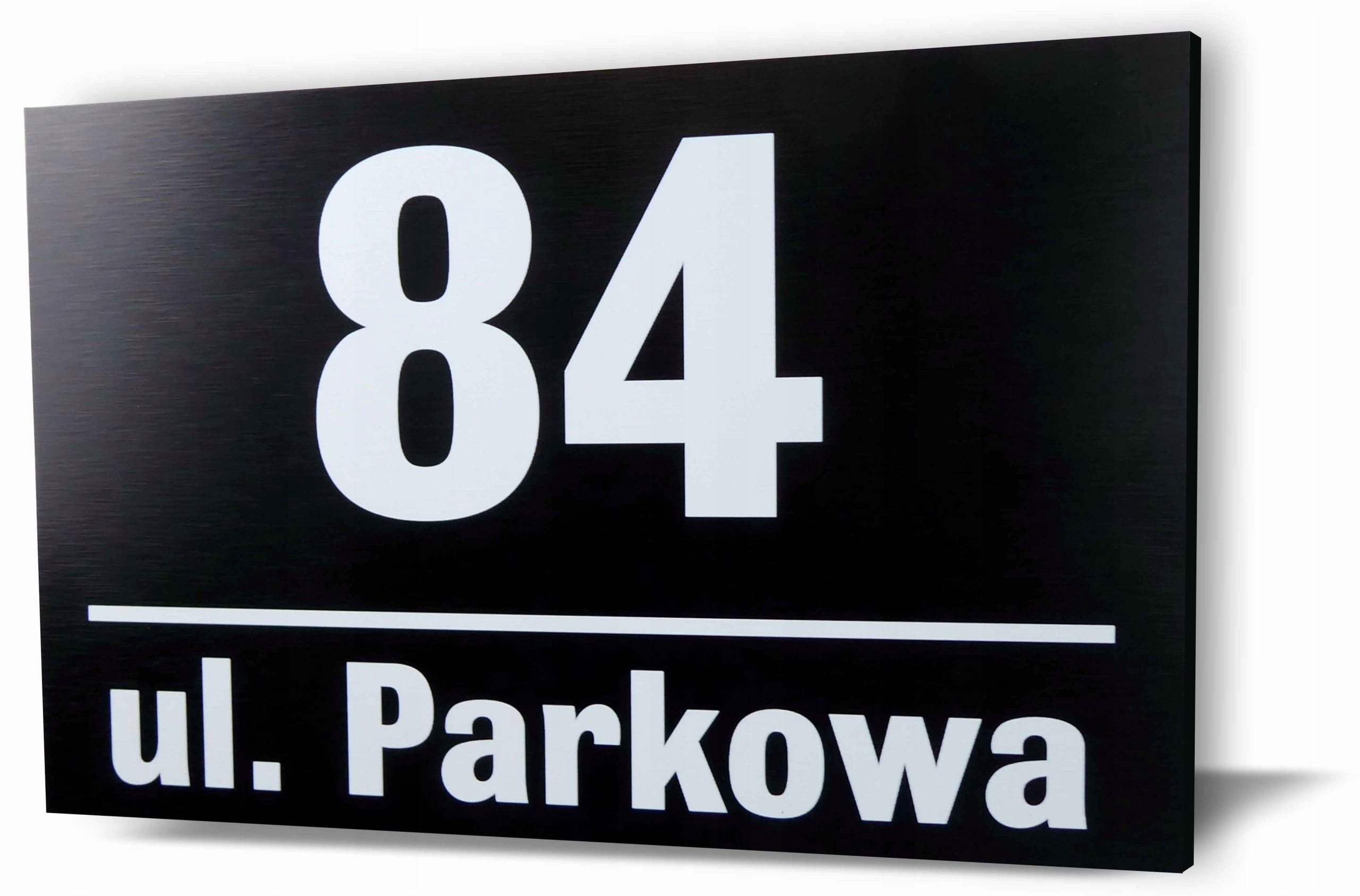 

Tabliczka Tablica Adresowa Czarna Numer domu