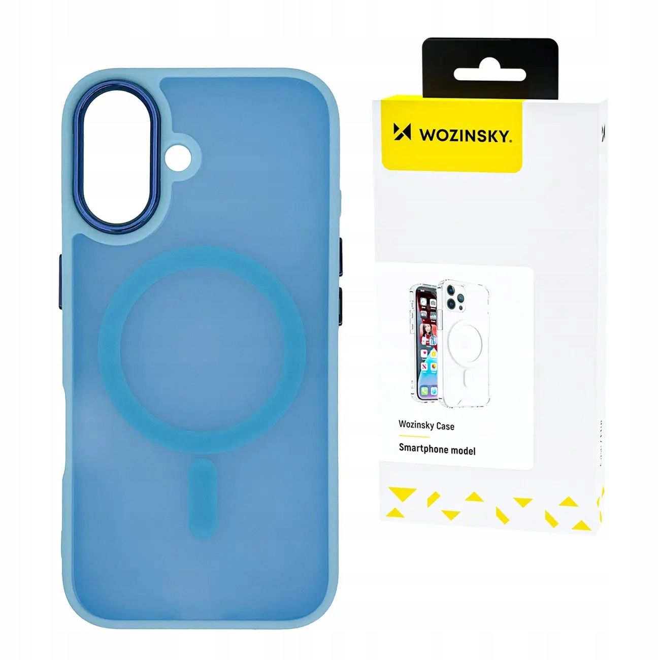 Etui Wozinsky Fashion Case z MagSafe na Samsung Galaxy S24 Fe niebieskie