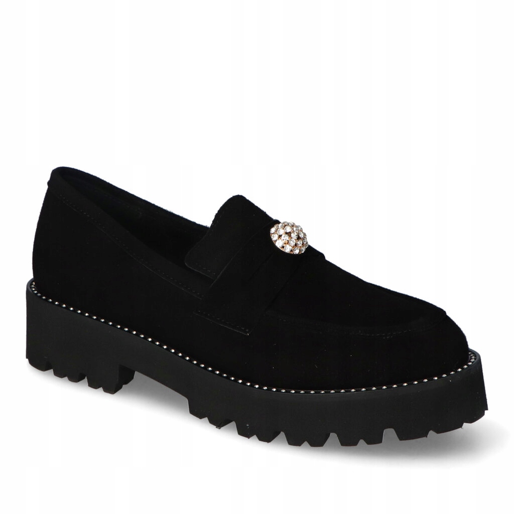 Mokasíny CheBello 4397-037 Černý semiš 38