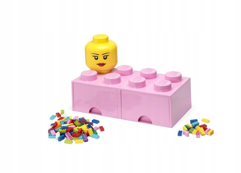 Lego (r) Kontejner Kostka Se Zásuvkami Osmička Růžová