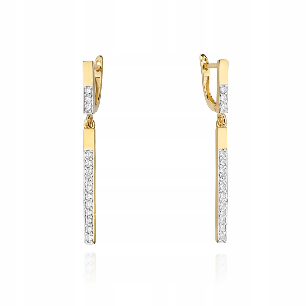 

Złote Kolczyki 585 Brylanty 0,56 ct - Klasyczne