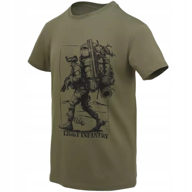 T-Shirt Męski Koszulka Taktyczna Bawełniana z Nadrukiem Helikon Regular 3XL