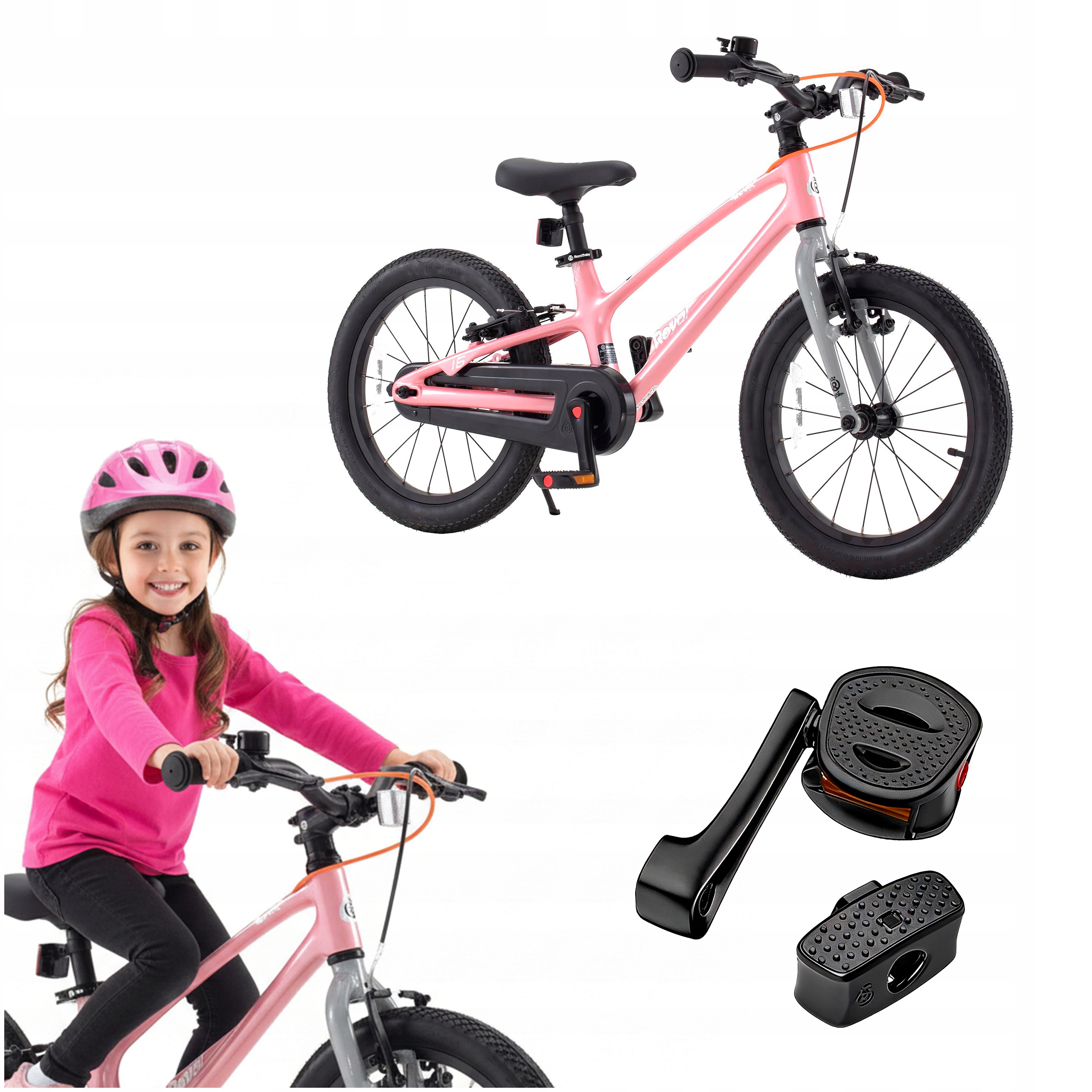 Rower Dziecięcy Rowerek 18 Cali Dla Dziewczynki Lekki Biegowy 110 120 CM