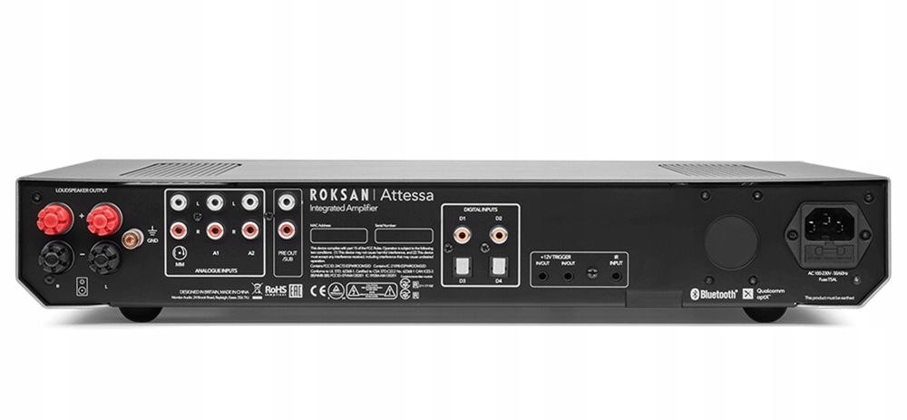 Roksan Attessa Amplifier ZINTEGROWANY WZMACNIACZ STREO Bluetooth Kod producenta Atessa Integrated Amplifier