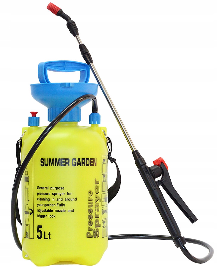 OPRYSKIWACZ CIŚNIENIOWY RĘCZNY DUŻY POJEMNOŚĆ 5L REGULACJA LANCA 61CM Kod producenta KAT01149