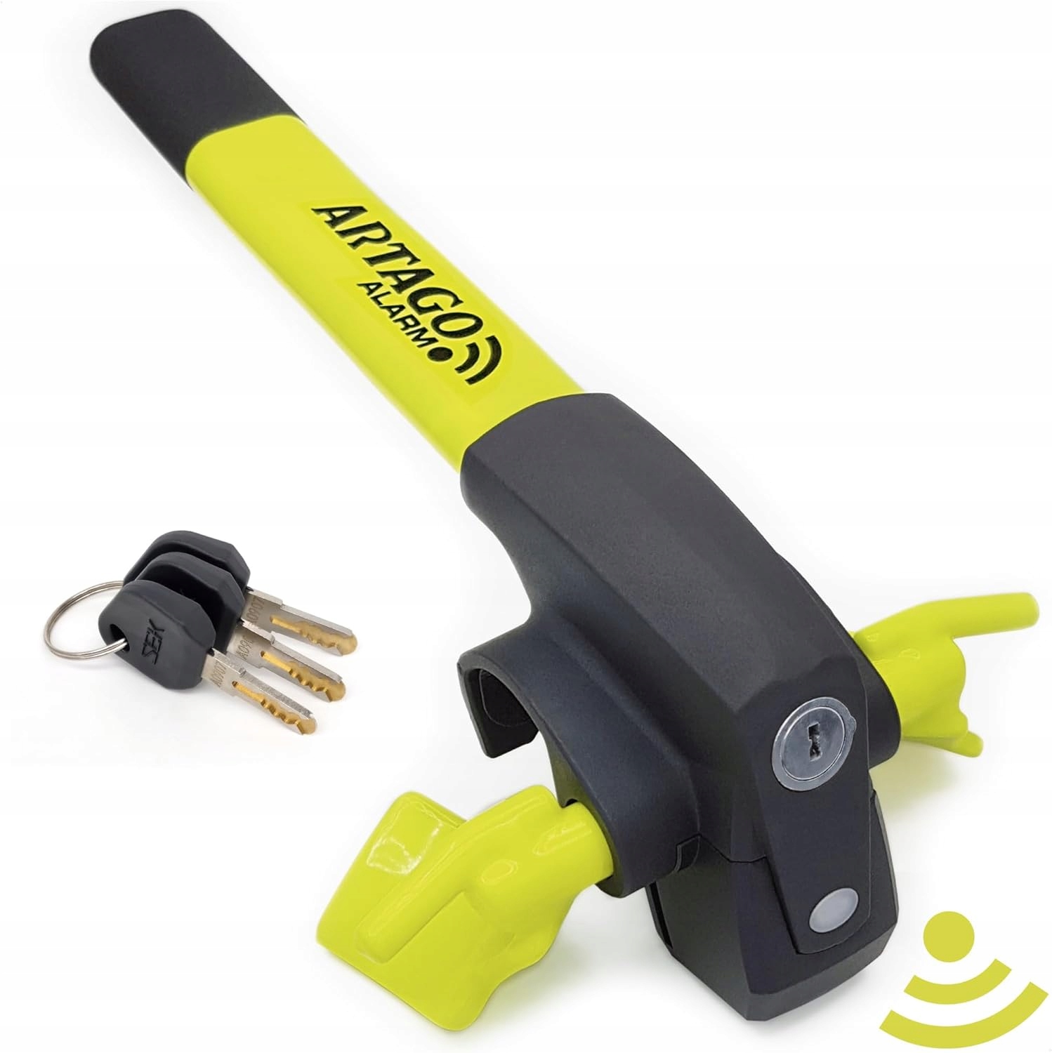 Artago 870 Zámok riadidiel s alarmom 120dB Proti krádeži