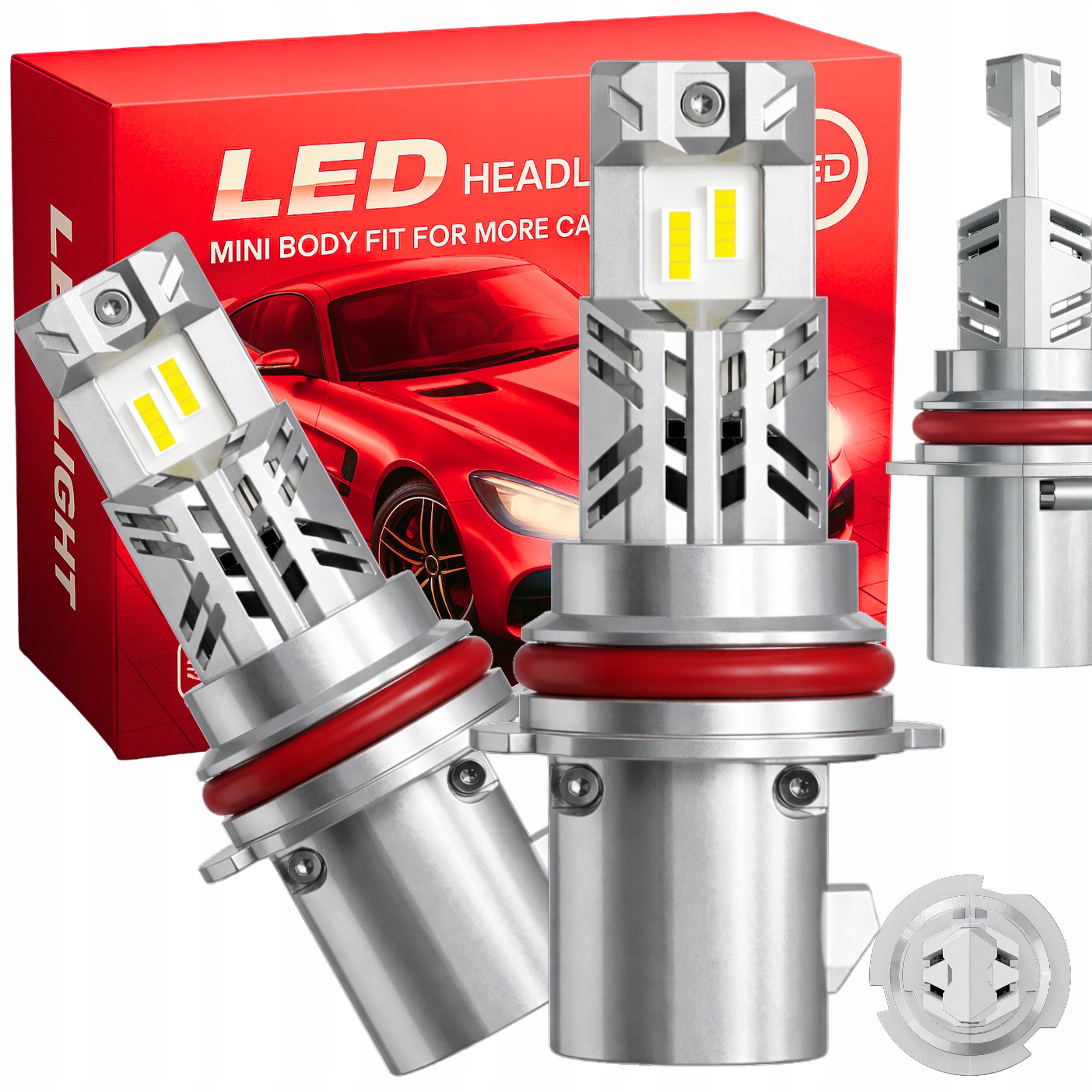 Žárovky HB5 9007 125W Led Homologace Canbus Bílé Světlo Silné Retrofit