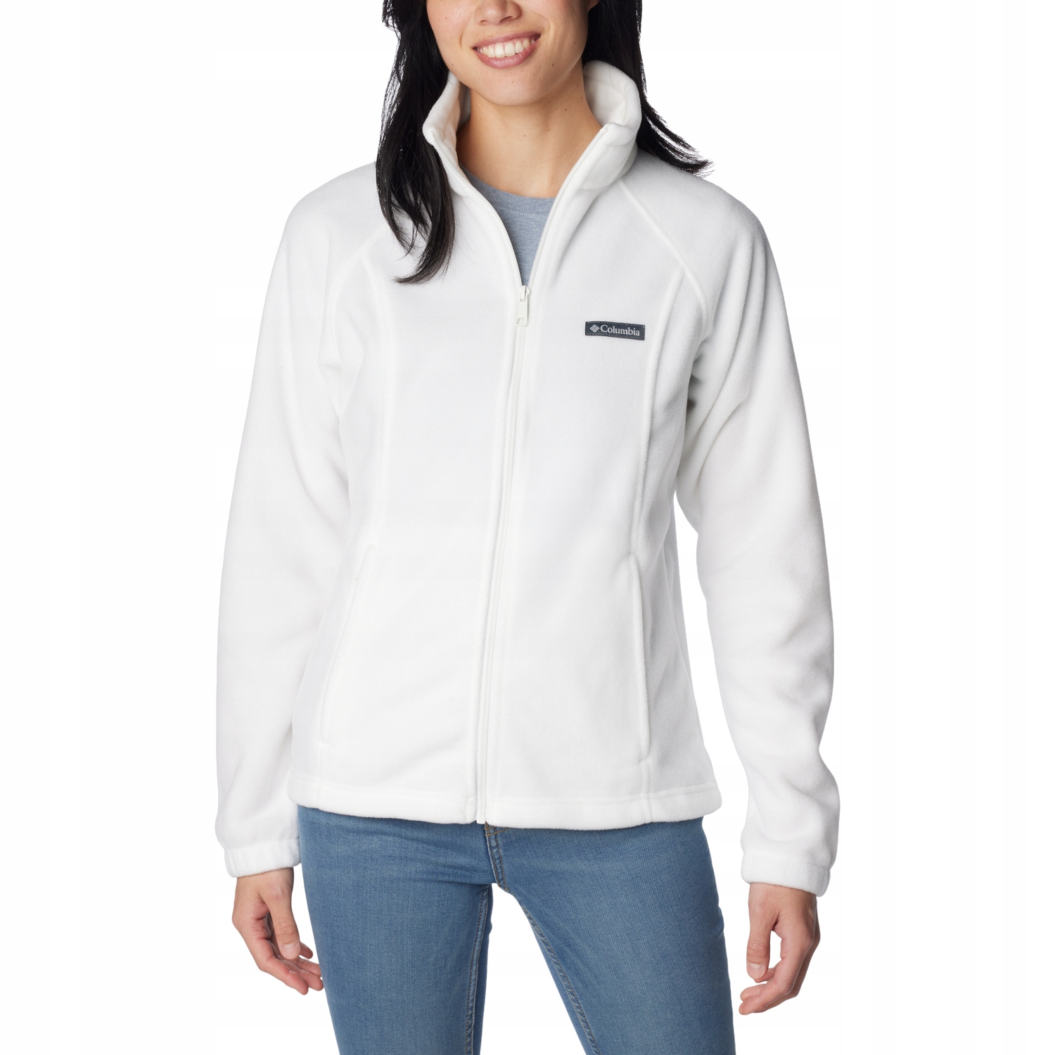 Columbia Benton Springs Full Zip Fleece [L] Polar Dámský Polyester Bílý