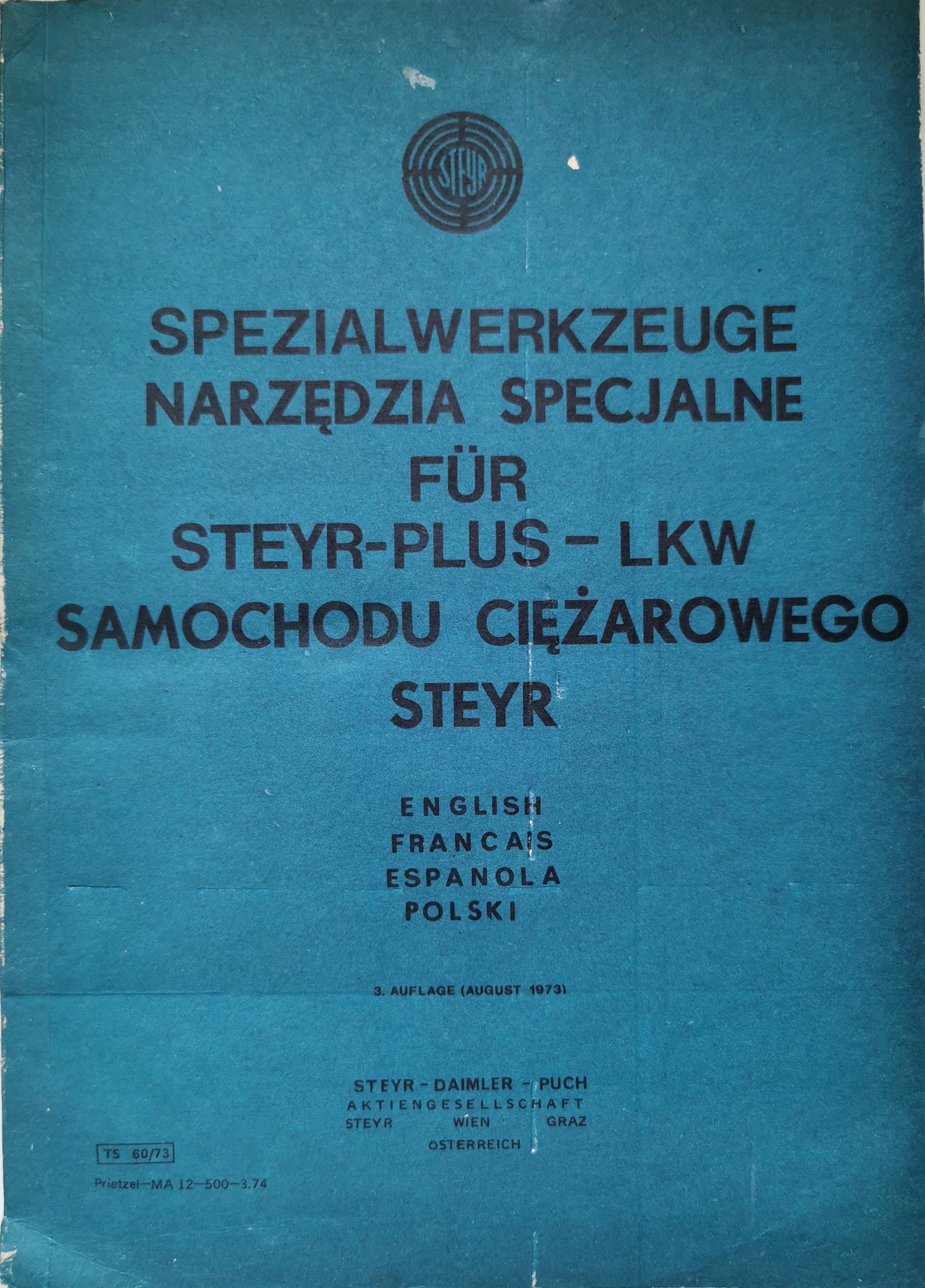 Narzędzia specjalne samochodu ciężarowego Steyr