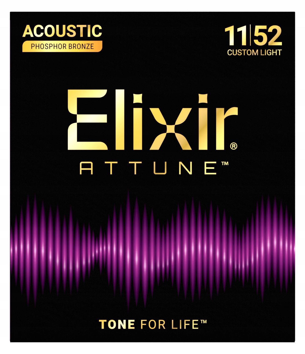 Elixir Attune Phosphor Bronze 11-52 struny do gitary akustyczej 21027