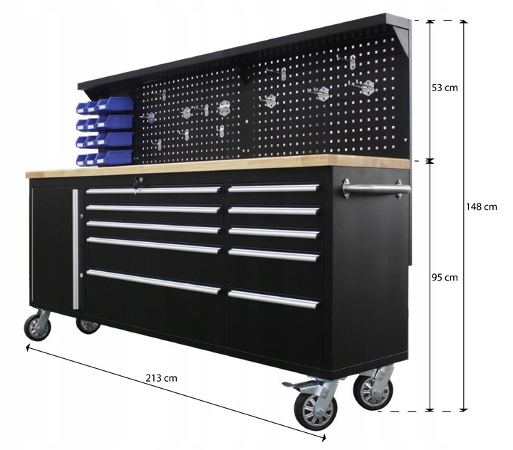 STÓŁ WARSZTATOWY WÓZEK NARZĘDZIOWY SZAFKA WARSZTAT EAN (GTIN) 5908274131428