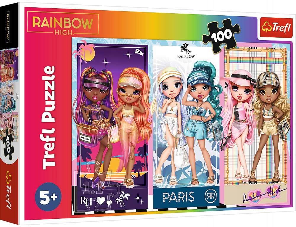 

Puzzle Tęczowe Laleczki Rainbow High 100 Element