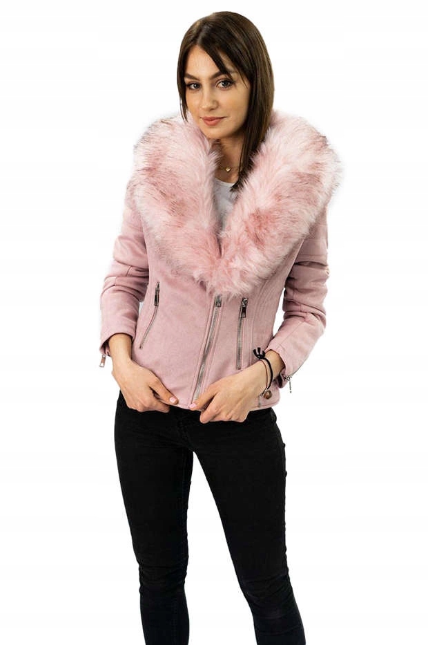 Semišová Ramoneska Kožíšek 6502 Růžová S (36)