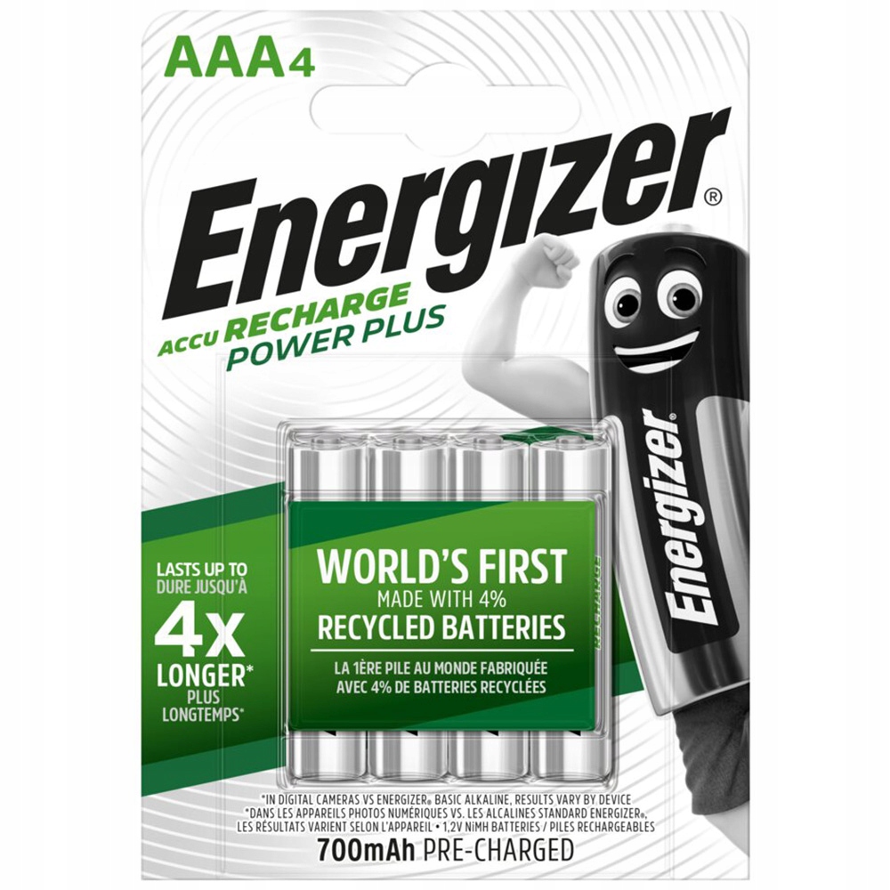 

Energizer Akumulatorki Aaa R3 Ni-mh 700MAH 4BL