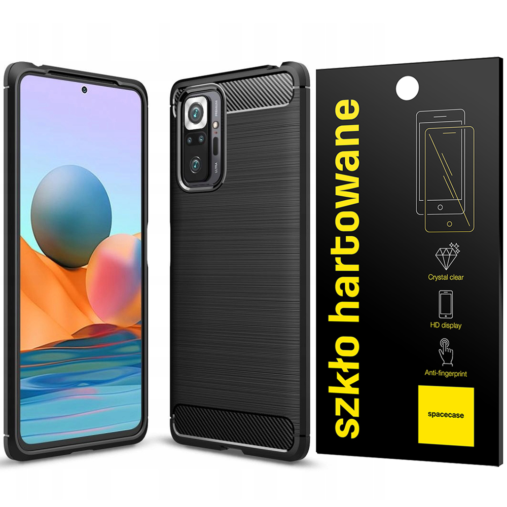 

Etui Carbon Do Redmi Note 10 Pro Pełne Szkło