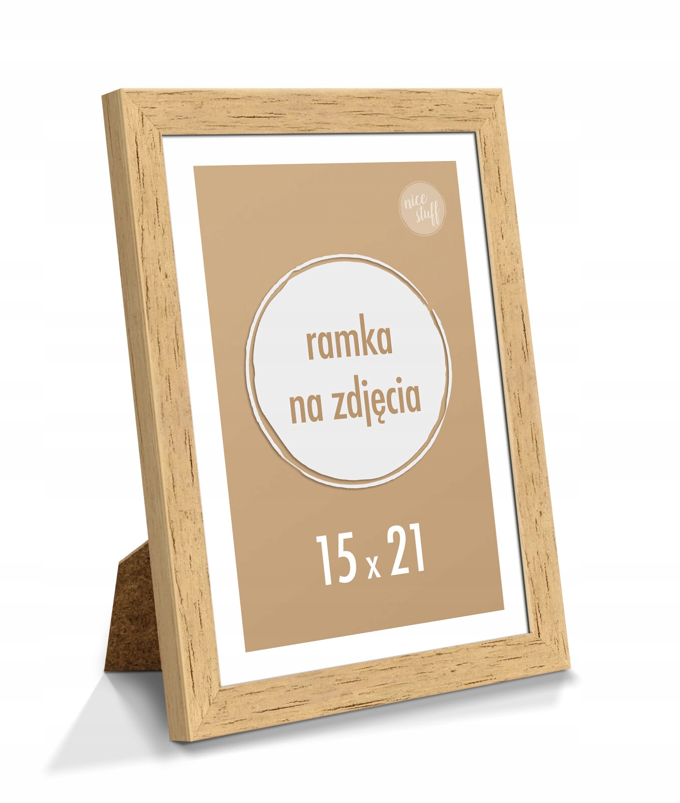 

Ramka na zdjęcia 15x21 cm 21x15 z podpórką Brzoza