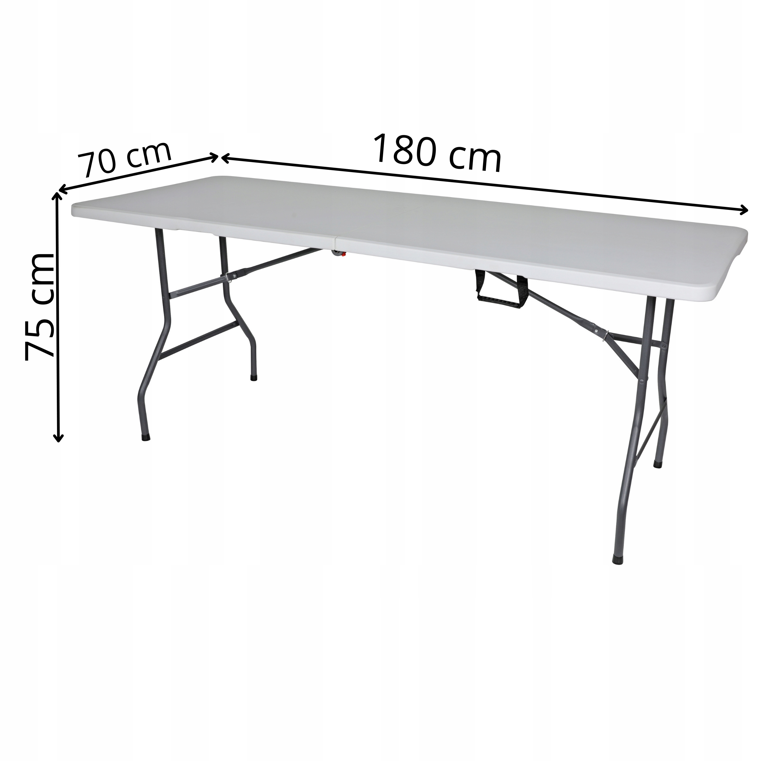STÓŁ OGRODOWY ROZKŁADANY SKŁADANY CATERINGOWY BANKIETOWY BIAŁY DUŻY 180cm EAN (GTIN) 5905884119396