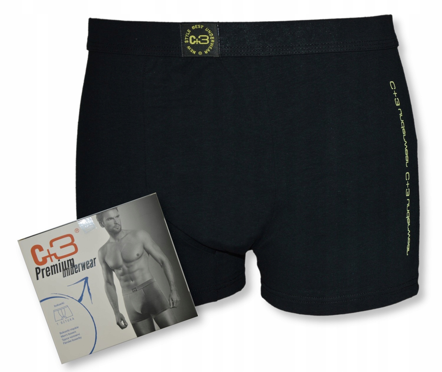 

Bokserki C+3 Premium Underwear Czarne XL