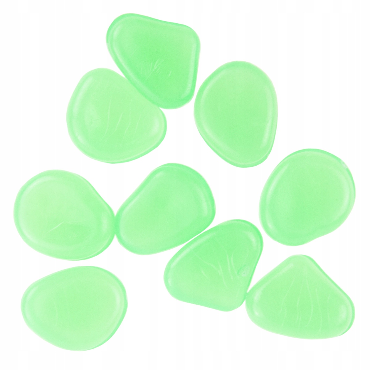 KAMIENIE ŚWIECĄCE FLUORESCENCYJNE KAMYKI 100SZT solarne Zielone do ozdoby Producent Martom