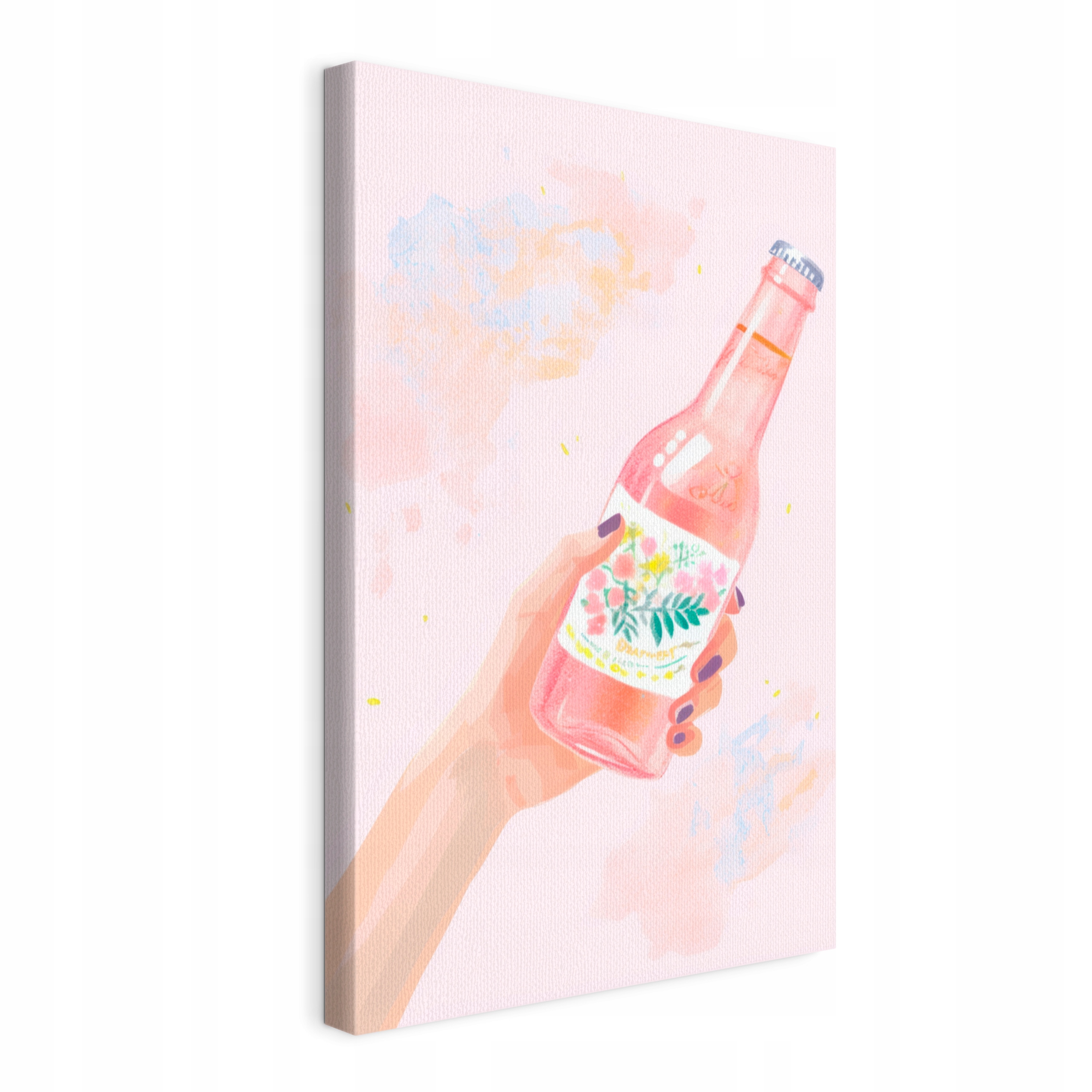 Obraz na plátně Růžová Limonáda v láhvi do kuchyně restaurace 40x60