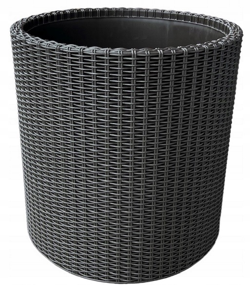 KETER CYLINDER PLANTER DONICZKA DONICA DUŻA L BRĄZ
