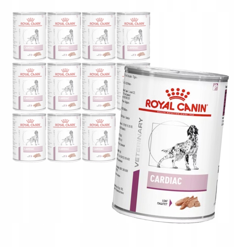 Levně Royal Canin Veterinary Vhn Dog Cardiac Loaf 12x410g Vlhké Krmivo Psí paštika
