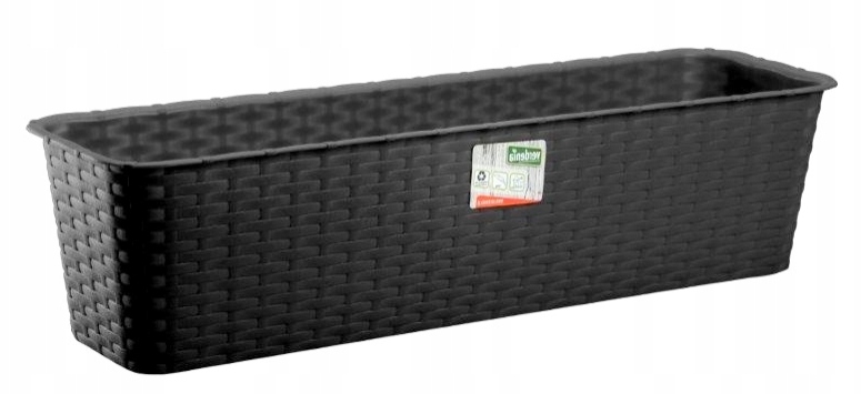

Doniczka Balkonowa Rattan 60cm antracyt