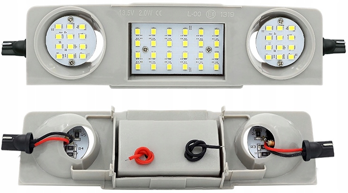 

lampki podsufitki wnętrza led przód Skoda Yeti