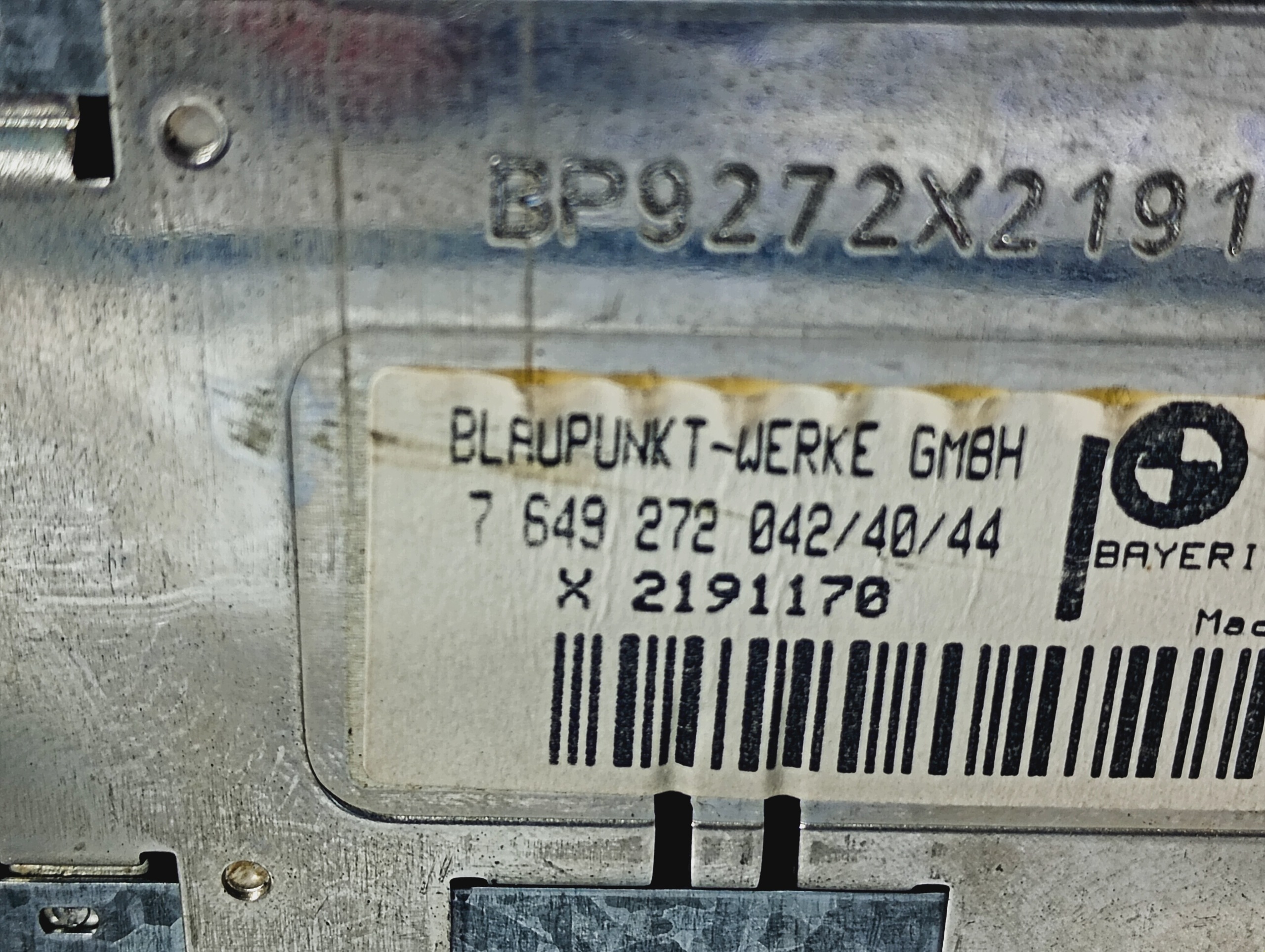 Radio original CD missing code OE 7649272042 BMW 3 III E46 02-05