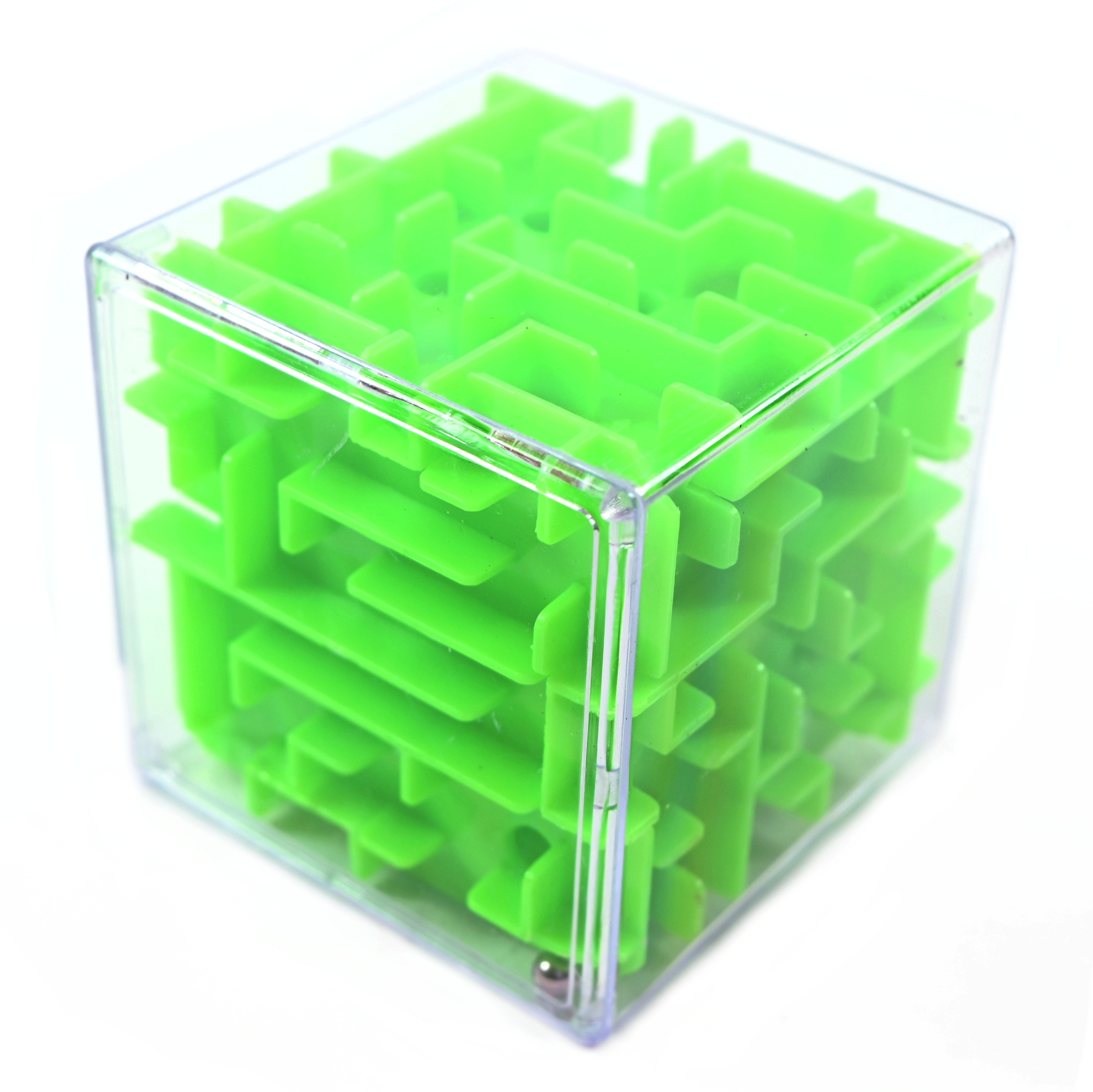 GRA ŁAMIGŁÓWKA LOGICZNA LABIRYNT 3D MAZE KOSTKA 65MM RÓŻNE KOLORY ...