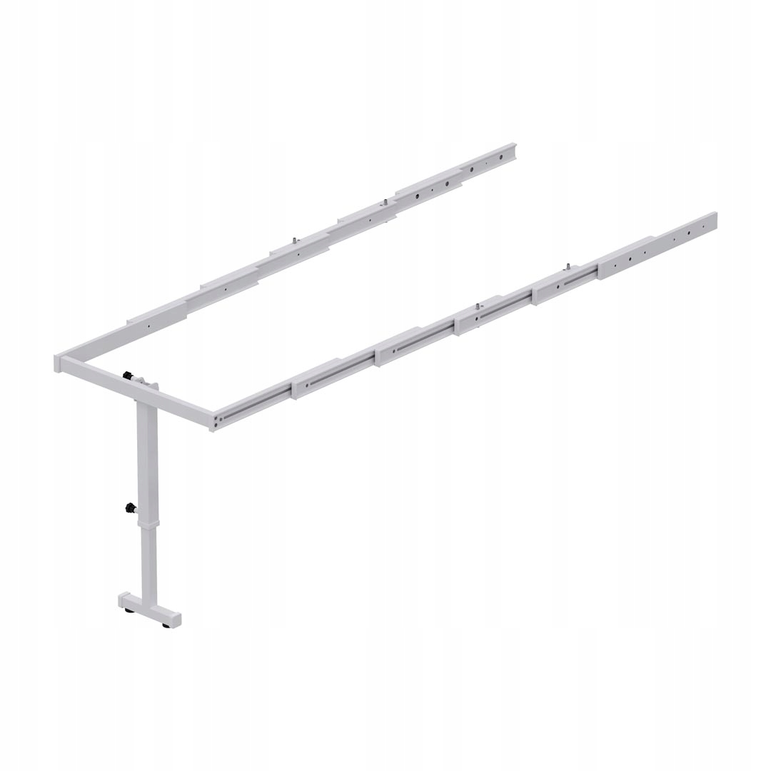 Rozkladací stolový systém s nohou 800 Biela Starax S-2147-W