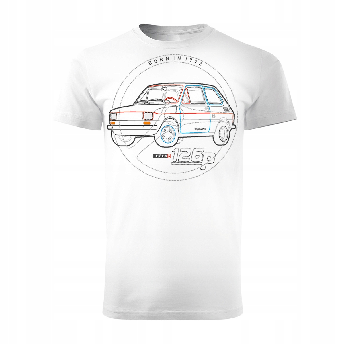 

Koszulka mały Fiat 126p maluch legenda Prl