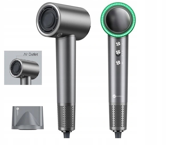 Kompaktní tichý iontový vysoušeč vlasů 1600 W s iontovou technologií