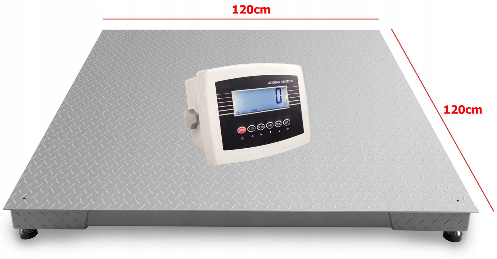 Skladová Plošinová Váha Plošinová 1,2x1,2m 5000KG 5T Paletová Bigbag