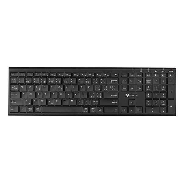 Powerton UltraSlim, integrovaná klávesnice, Cz/sk, Multi-Device, 2.4 GHz