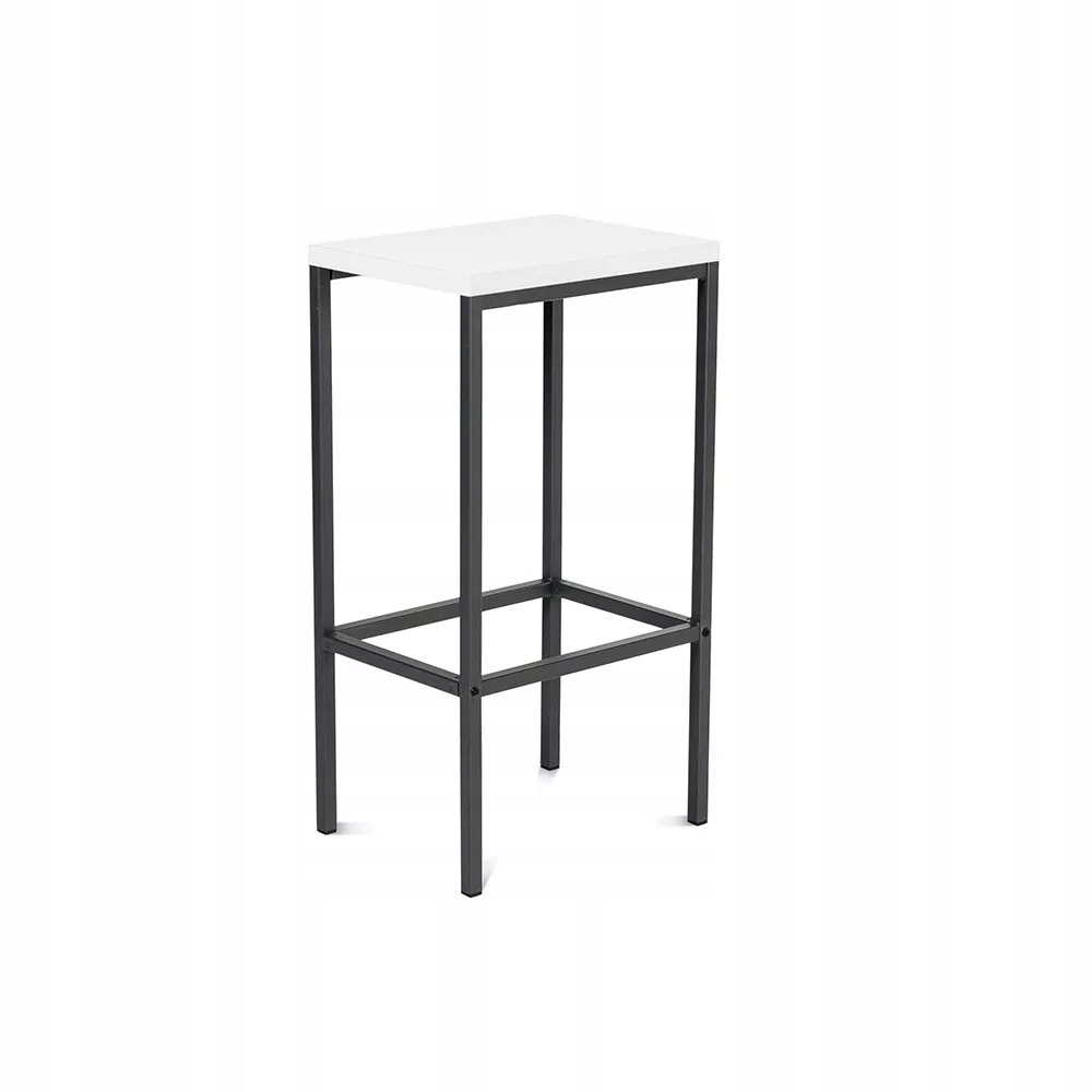 Barová stolička Rocada 959SY04, s melamínovým sedákom, antracit/biela