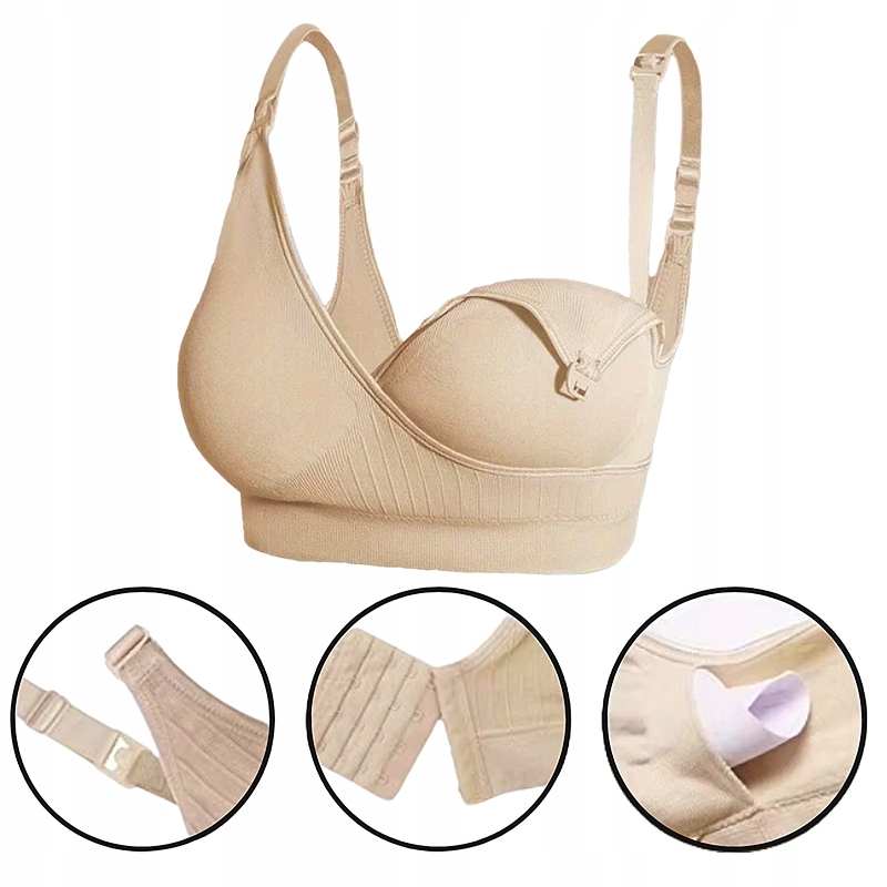 Biustonosz Stanik Ciążowy do Karmienia Bezszwowy Szeroka Rozmiarówka Rozmiar XL