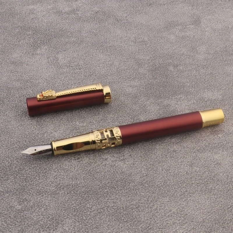 1pc Parallel Fountain Pen Frosted red Calligraphy Pen 0.7/1.1/1.5/1.9/2 Marka bez marki