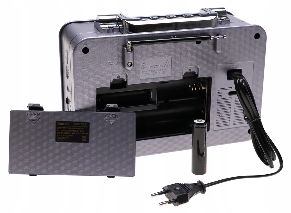 Radio PRZENOŚNE RETRO R20 FM Bluetooth MP3 USB AKU Kolor wielokolorowy