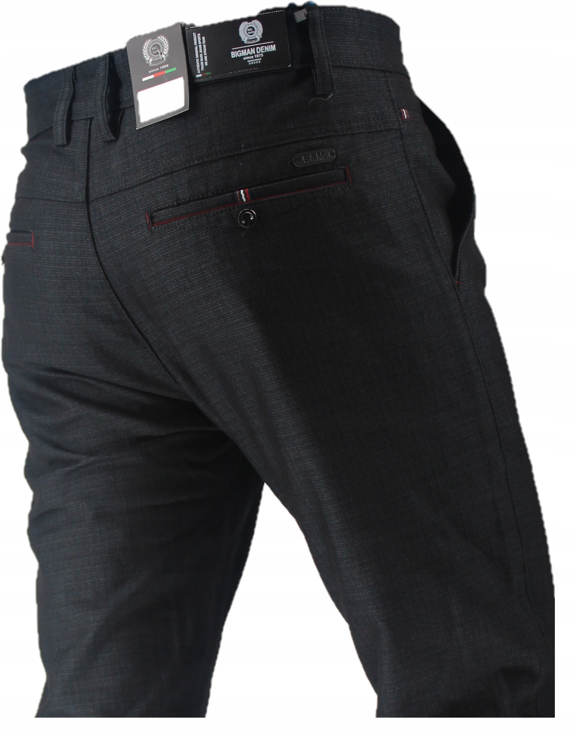 SPODNIE WIZYTOWE CZARNE KRÓTKA NOGAWKA W32 81-84 cm Rozmiar 32/30