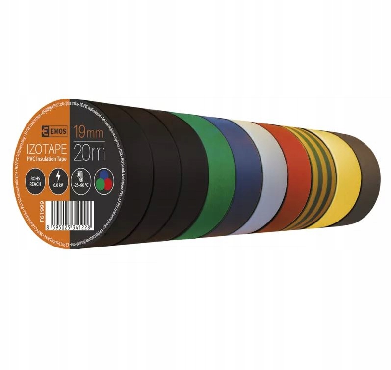 Izolační páska 19 mm 20 m Duha Izolace velká X 20