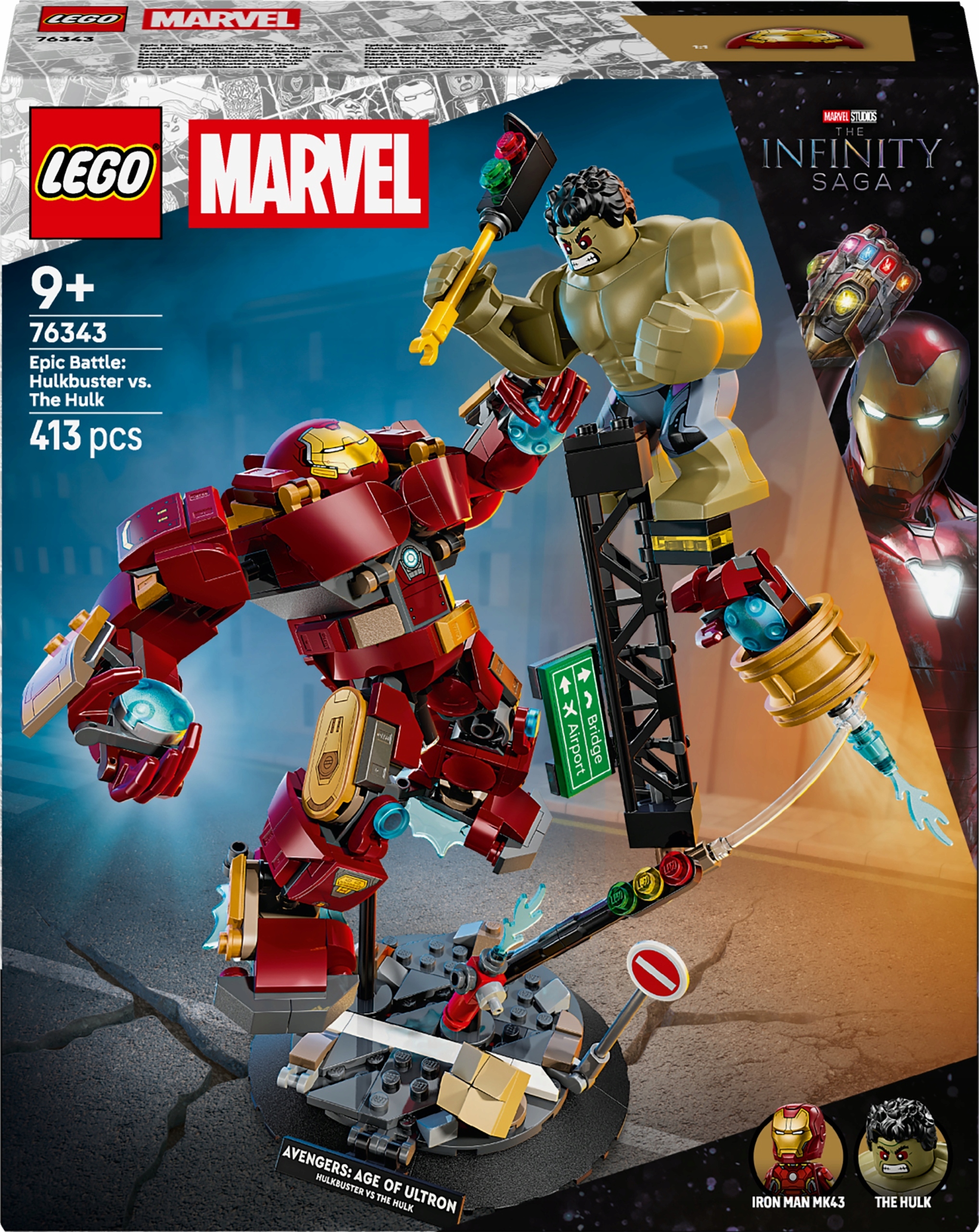 Lego 76343 Marvel Heroes Epická bitva: Hulkbuster versus Hulk