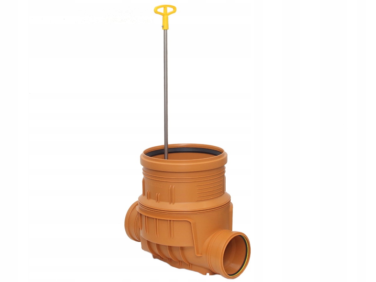 Kineta przelotowa 315 160 z zasuwą burzową, do rury wzn. gładkiej Dz=315mm