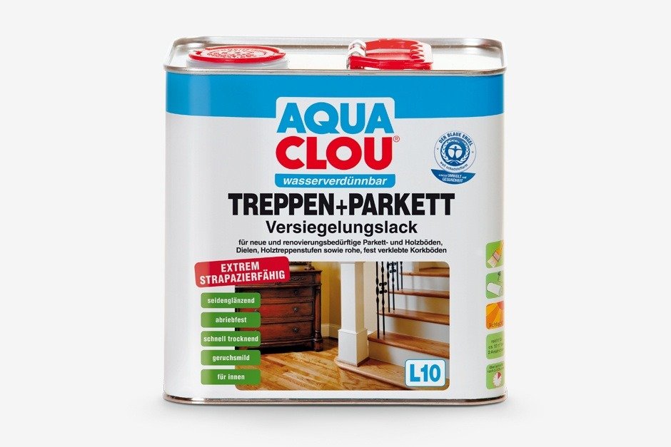 Lak na dřevěné schody bez zápachu, polomatný, ekologický, 5L