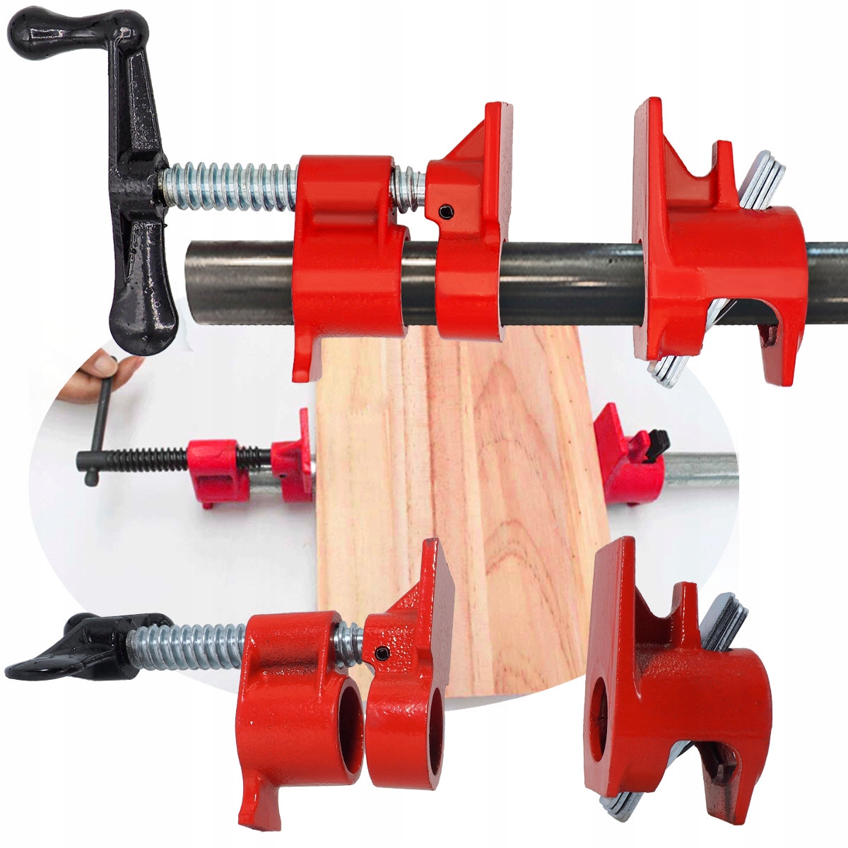 

Ścisk Stolarski Rurowy Bezkońcowy 3/4 cala Zacisk