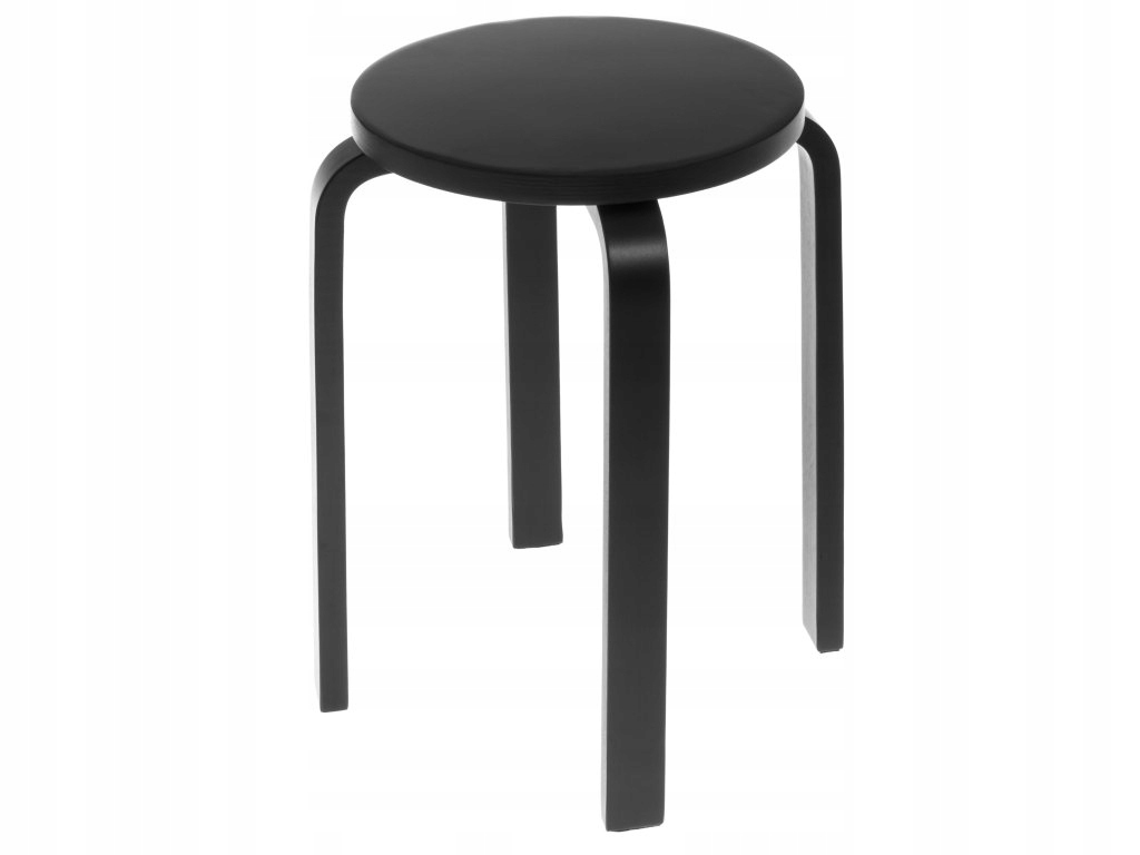 Kuchyňská stolička, Ø 39 cm, černá